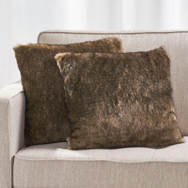 Rachel Zoe Down Alternative Faux Fur Throw Pillows Wayfair